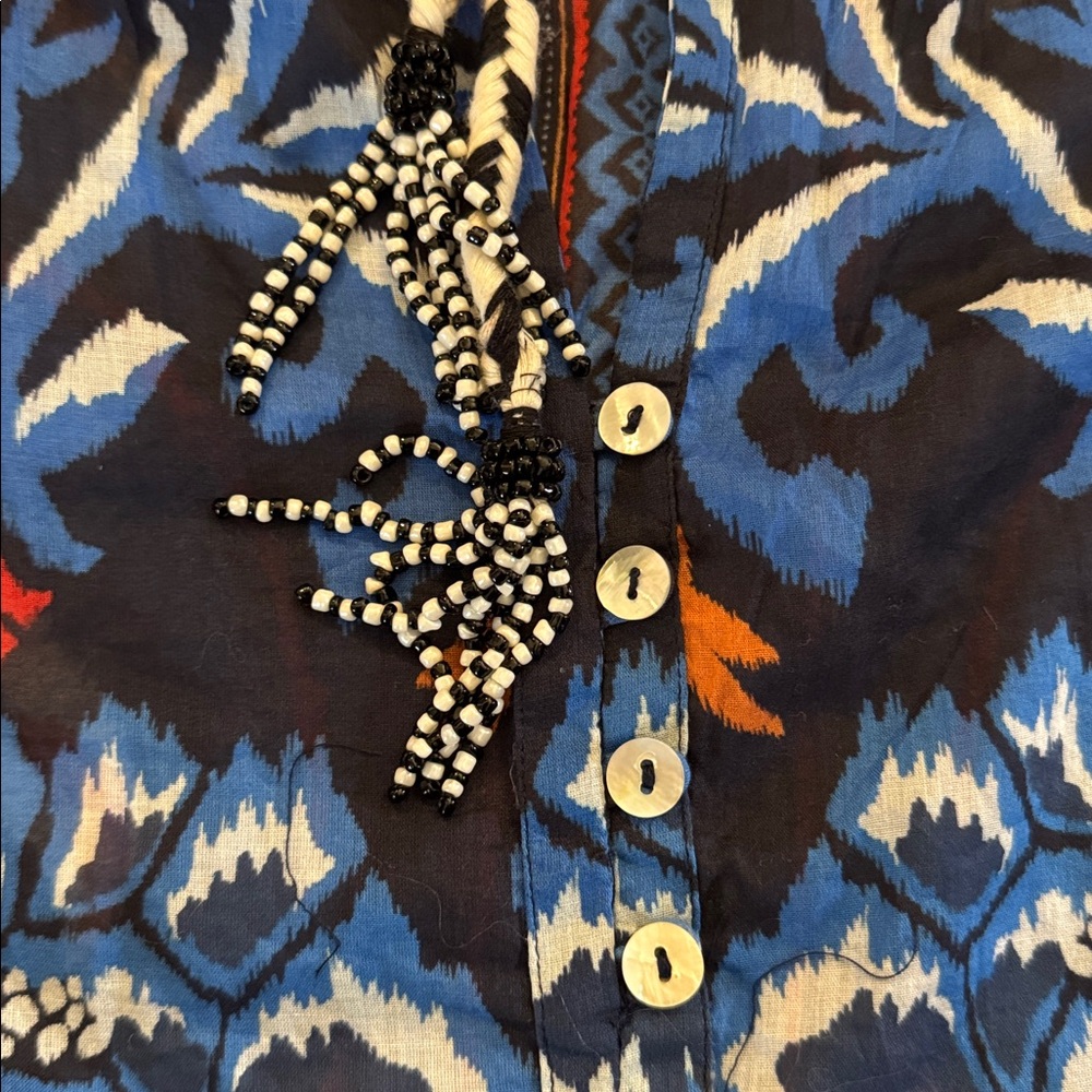FARM Rio Blue and Orange Blouse - Picture 7 of 12